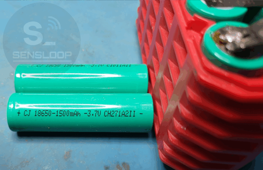 CJ 18650-1500 mAh 셀 사용 — 표기된 6.0 Ah 용량과 실제 셀 스펙 불일치로 가짜 배터리 판정 근거 확보