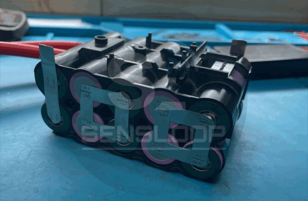 전동공구용 5S2P 리튬이온 배터리팩 실제 구성 사진