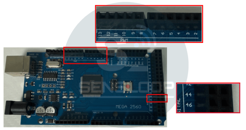 아두이노 메가 vs 우노, 아두이노 메가PWM 핀 구조 예시