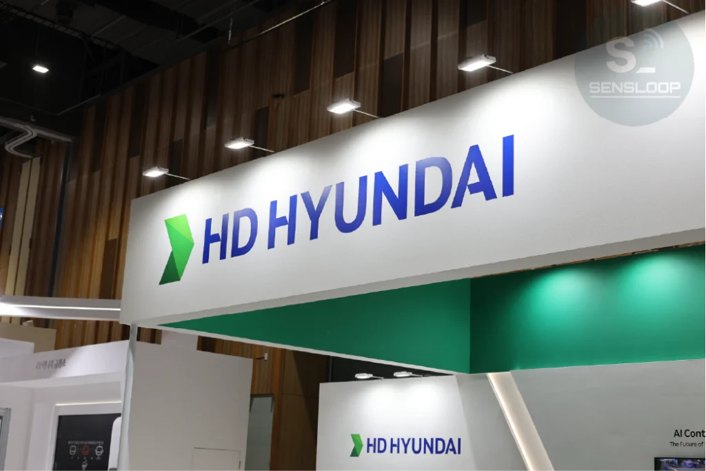 HD 현대의 스마트 조선·AI 산업기술 울산 WAVE2025 대기업 전시 부스