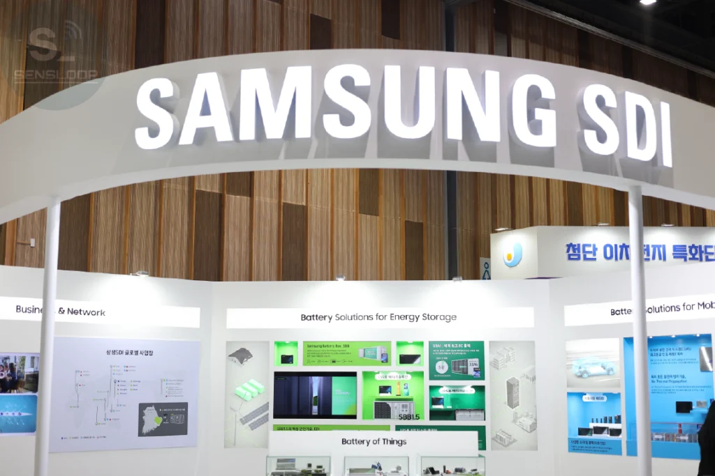 WAVE 2025 대기업 삼성 SDI 울산 전시 부스 전경