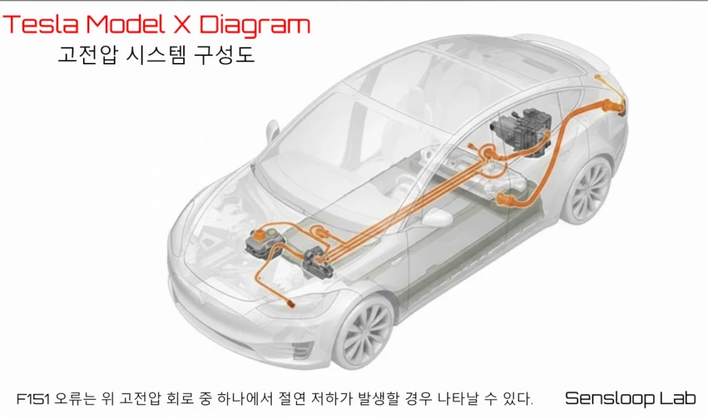 F151 오류는 위 고전압 회로 중 하나에서 절연 저하가 발생할 경우 나타날 수 있다.